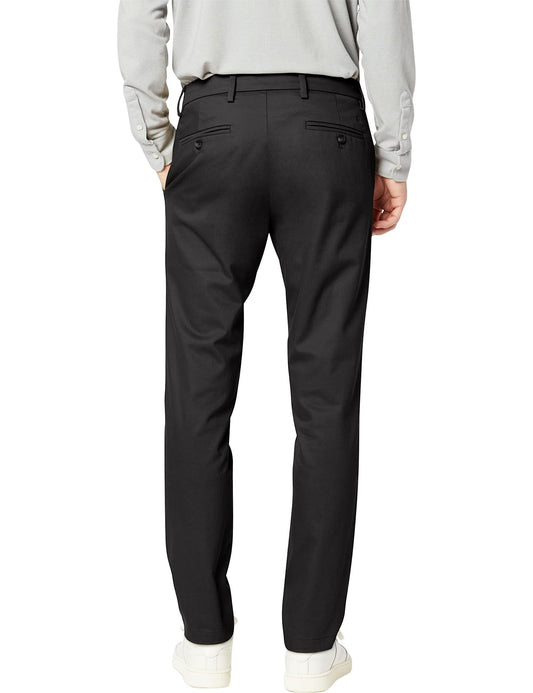 Dockers Herren Signature Khaki Slim Fit Pants Refined Chinos, Black, 38W / 30L